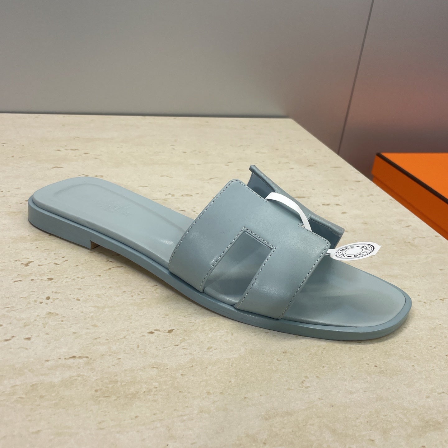 HM 26ss Oran Sandals Baby Blue Calfskin 607223