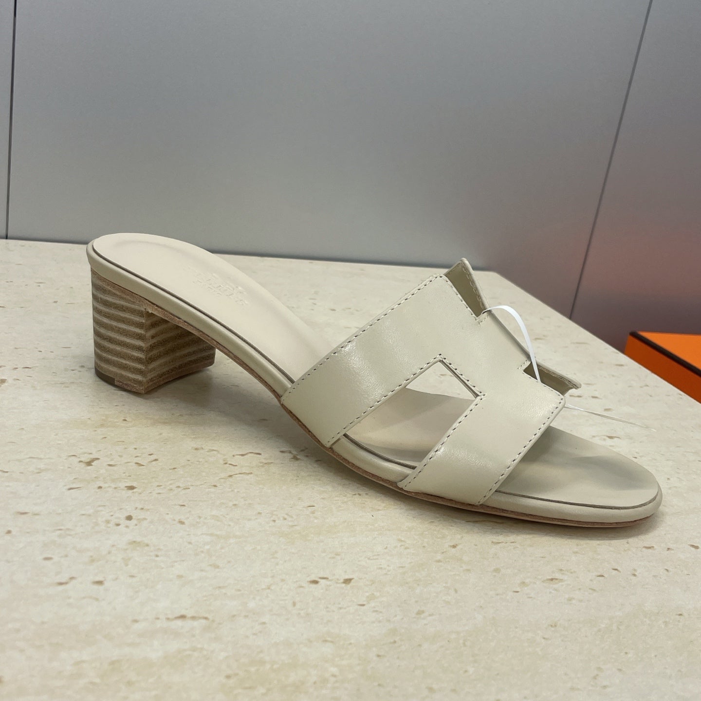 HM 26ss Oran Sandals 45 Light Beige Calfskin 607226
