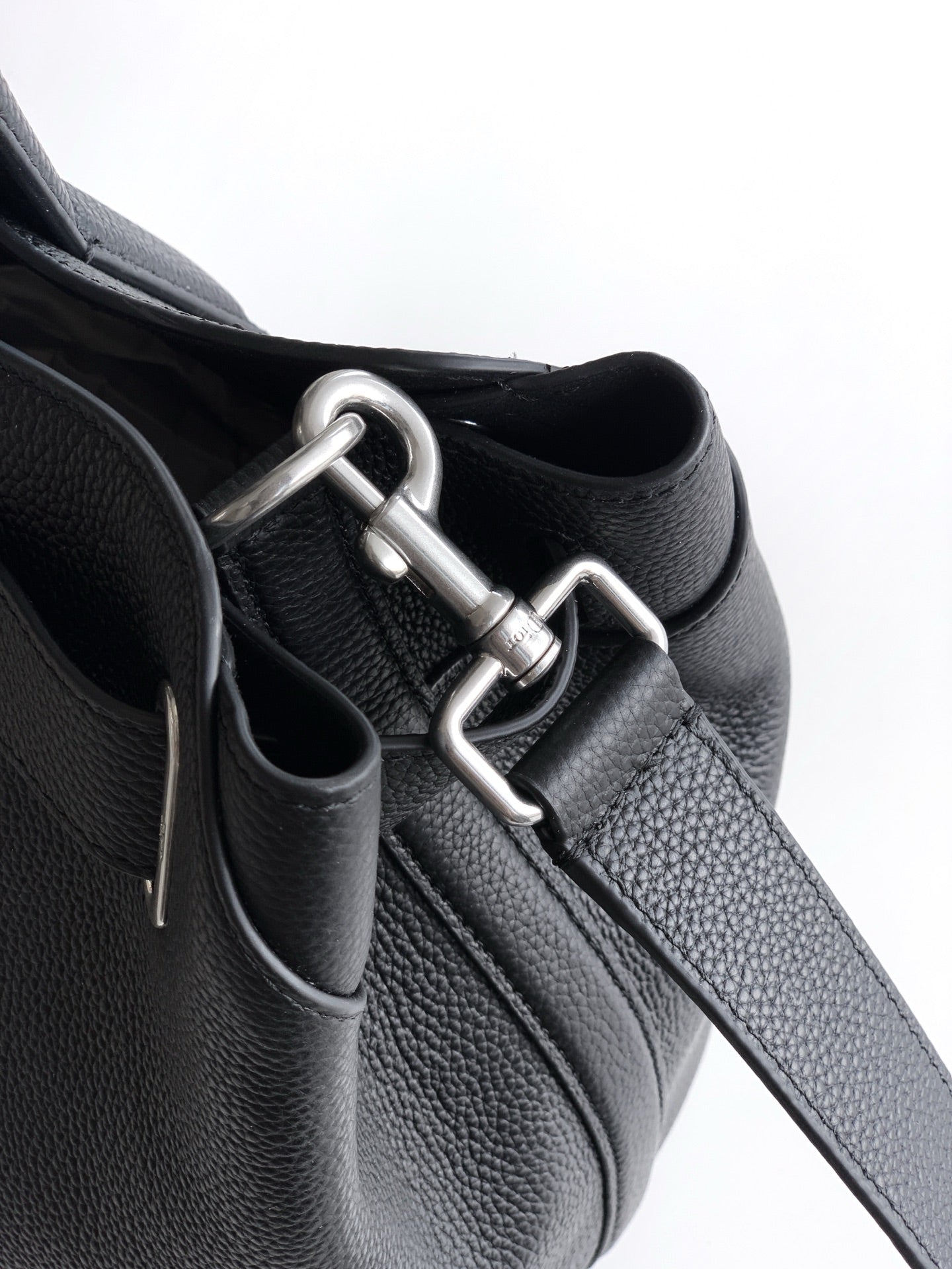 Dior 2026 Normandie Handbag 38cm Black Grained Calfskin 355400