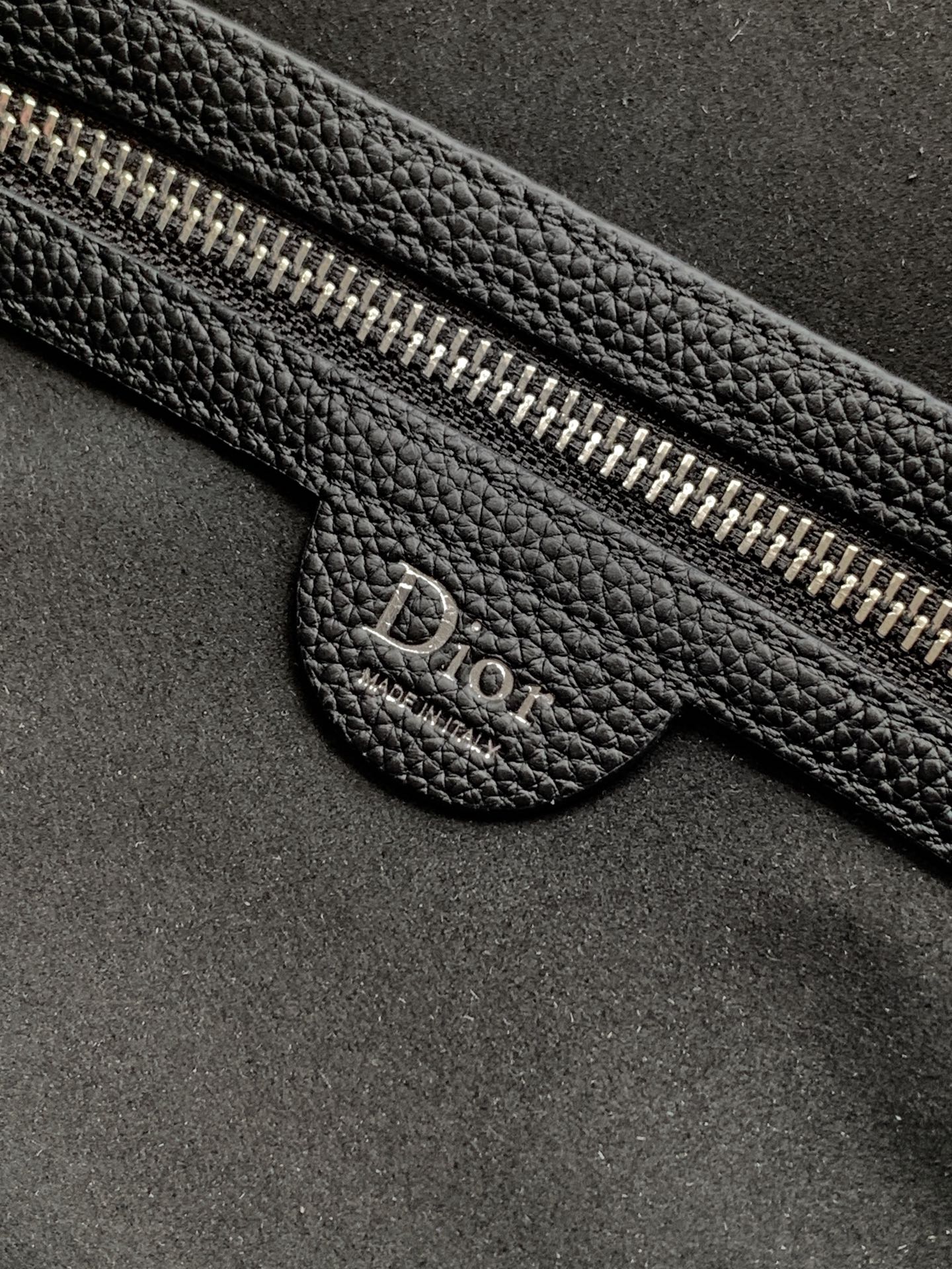 Dior 2026 Normandie Handbag 38cm Black Grained Calfskin 355400