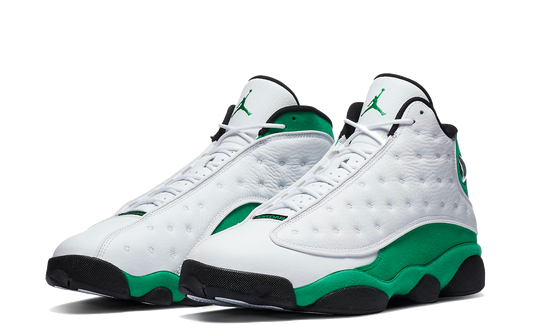 Jordan 13 Retro White Lucky Green Sneakers - Signature Series