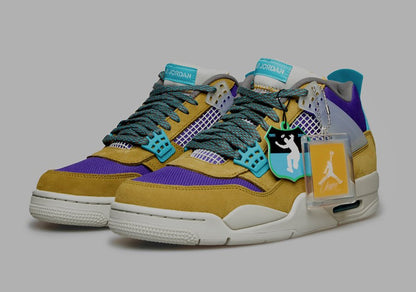 Union x Air Jordan 4 30th Anniversary Desert Moss Turquoise Blue | Must-Cop